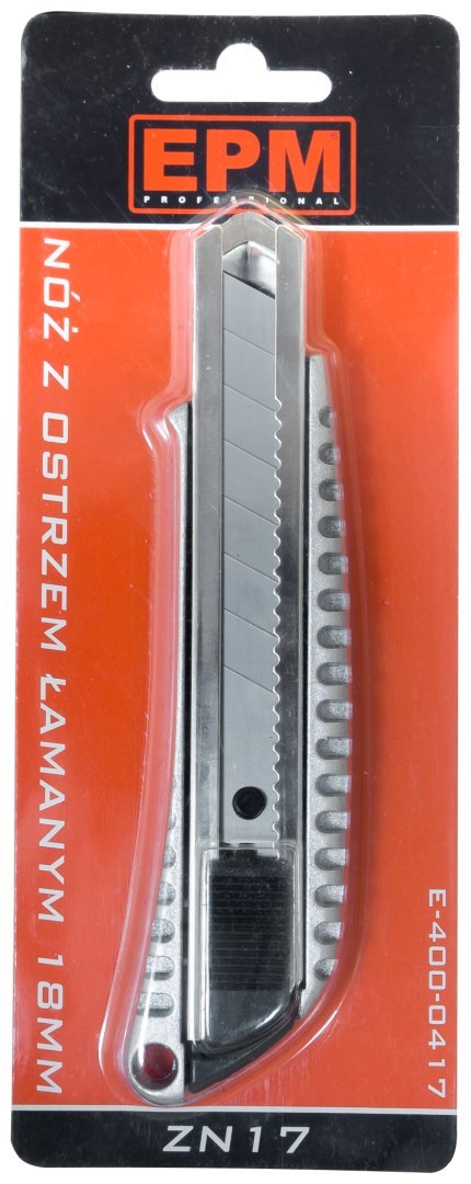 NÓŻ, NOŻYK Z OSTRZEM ŁAMANYM 18MM STOP CYNKU NÓŻ, NOŻYK Z OSTRZEM ŁAMANYM 18MM STOP CYNKU