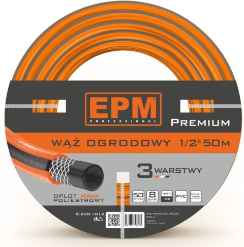 WĄŻ ZBROJONY DO URZĄDZEŃ ZRASZAJĄCYCH 1/2 50MB PREMIUM WĄŻ ZBROJONY DO URZĄDZEŃ ZRASZAJĄCYCH 1/2 50MB PREMIUM