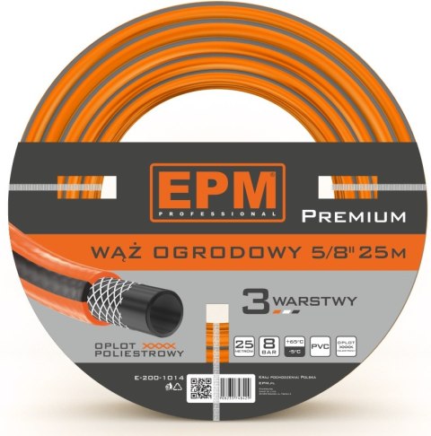 WĄŻ ZBROJONY DO URZĄDZEŃ ZRASZAJĄCYCH 5/8 25MB PREMIUM WĄŻ ZBROJONY DO URZĄDZEŃ ZRASZAJĄCYCH 5/8 25MB PREMIUM