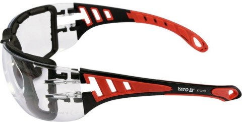 OKULARY OCHRONNE BEZBARWNE Z PASKIEM OKULARY OCHRONNE BEZBARWNE Z PASKIEM