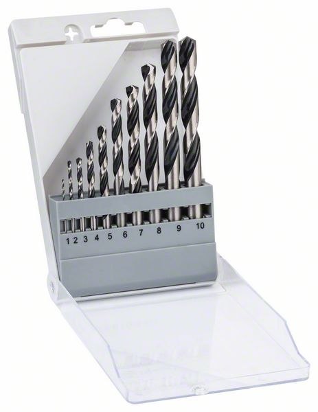 ZESTAW WIERTEŁ 10 SZT. POINTTEQ DO METALU 1-10MM ZESTAW WIERTEŁ 10 SZT. POINTTEQ DO METALU 1-10MM