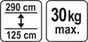 PODPORA TELESKOPOWA 125-290CM PODPORA TELESKOPOWA 125-290CM