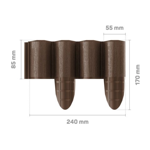 PALISADA OGRODOWA ECO 2,4M BRĄZOWA PALISADA OGRODOWA ECO 2,4M BRĄZOWA