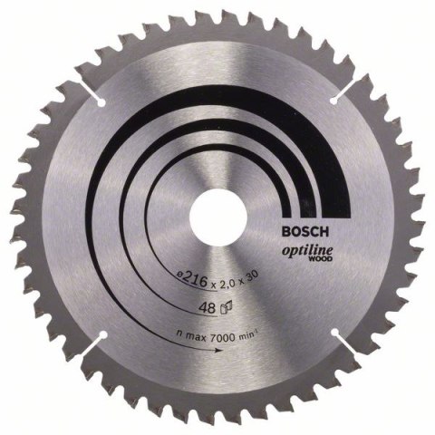 PIŁA TARCZOWA-T OPTILINE WOOD 216*2,0*30/Z48 PIŁA TARCZOWA-T OPTILINE WOOD 216*2,0*30/Z48