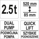 PODNOŚNIK NISKOPROFILOWY SAMOCHODOWY 2,5T PODNOŚNIK NISKOPROFILOWY SAMOCHODOWY 2,5T