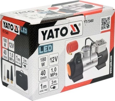 KOMPRESOR SAMOCHODOWY Z LAMPĄ LED 180W KOMPRESOR SAMOCHODOWY Z LAMPĄ LED 180W