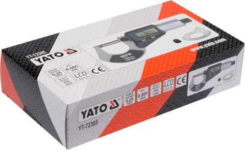 MIKROMETR 0-25MM Z WYŚWIETLACZEM CYFROWYM MIKROMETR 0-25MM Z WYŚWIETLACZEM CYFROWYM