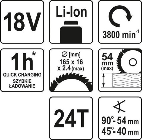PILARKA 18V ,165MM BEZ AKUMULATORA PILARKA 18V ,165MM BEZ AKUMULATORA