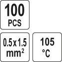 ZESTAW RUREK TERMOKURCZLIWYCH Z CYNĄ 0.5-1.5MM2., 100SZT ZESTAW RUREK TERMOKURCZLIWYCH Z CYNĄ 0.5-1.5MM2., 100SZT