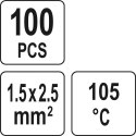 ZESTAW RUREK TERMOKURCZLIWYCH Z CYNĄ 1.5-2.5MM2., 100SZT ZESTAW RUREK TERMOKURCZLIWYCH Z CYNĄ 1.5-2.5MM2., 100SZT