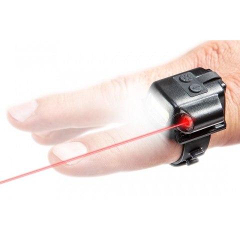 LATARKA PUNKTOWA LED 90LM + LASER, 2W1 LATARKA PUNKTOWA LED 90LM + LASER, 2W1