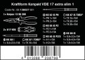ZESTAW KRAFTFORM KOMPAKT VDE 17 EXTRA SLIM 1, 16 CZĘŚĆ ZESTAW KRAFTFORM KOMPAKT VDE 17 EXTRA SLIM 1, 16 CZĘŚĆ