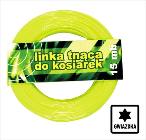 ŻYŁKA DO WYKASZARKI GWIAZDKA 3.0MM 15M ŻYŁKA DO WYKASZARKI GWIAZDKA 3.0MM 15M