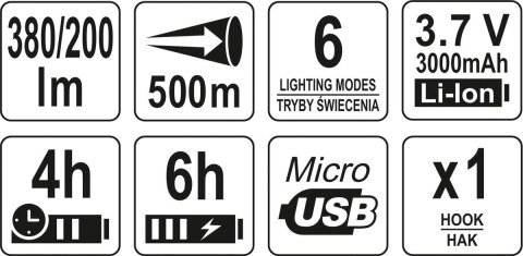 LATARKA/SZPERACZ WIELOFUNKCYJNY 3W1 380LM LATARKA/SZPERACZ WIELOFUNKCYJNY 3W1 380LM