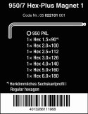 ZESTAW KLUCZY TRZPIENIOWYCH Z KULKĄ HEX PLUS 7CZ, MAGNETYZER ZESTAW KLUCZY TRZPIENIOWYCH Z KULKĄ HEX PLUS 7CZ, MAGNETYZER