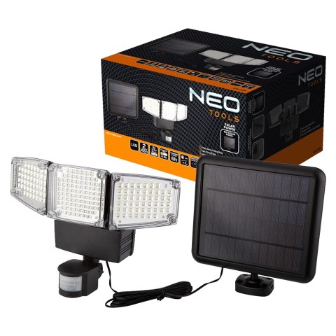 LAMPA SOLARNA ŚCIENNA POTRÓJNA LED 1000LM LAMPA SOLARNA ŚCIENNA POTRÓJNA LED 1000LM