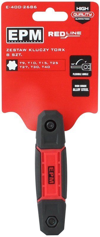 ZESTAW KLUCZY TORX RED LINE 8 SZT. ZESTAW KLUCZY TORX RED LINE 8 SZT.