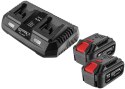 ZESTAW ENERGY+ 2X AKUMULATOR 4AH Z ŁADOWARKĄ PODWÓJNĄ ZESTAW ENERGY+ 2X AKUMULATOR 4AH Z ŁADOWARKĄ PODWÓJNĄ