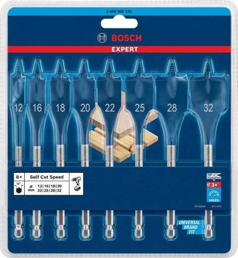 WIERTŁA ŁOPATKOWE SELFCUT EXPERT 8 SZT. WIERTŁA ŁOPATKOWE SELFCUT EXPERT 8 SZT.
