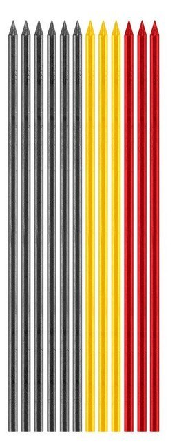 OŁÓWEK, RYSIK AUTOMATYCZNY Z TEMPERÓWKĄ, 12 WKŁADÓW OŁÓWEK, RYSIK AUTOMATYCZNY Z TEMPERÓWKĄ, 12 WKŁADÓW