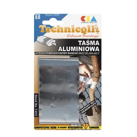 TAŚMA ALUMINIOWA-BANDAŻ DO TŁUMIKÓW 1.2M*50MM TAŚMA ALUMINIOWA-BANDAŻ DO TŁUMIKÓW 1.2M*50MM