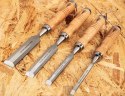 ZESTAW DŁUT 4SZT. (6,12,18,24MM), DREWNIANY UCHWYT ZESTAW DŁUT 4SZT. (6,12,18,24MM), DREWNIANY UCHWYT