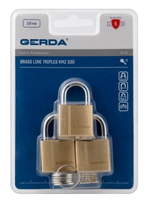ZESTAW 3-TRIPLES KŁÓDEK MOSIĘŻNYCH BRASS LINE KMZ S30, BLIS ZESTAW 3-TRIPLES KŁÓDEK MOSIĘŻNYCH BRASS LINE KMZ S30, BLIS