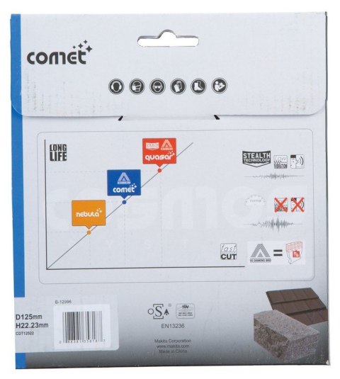 TARCZA DIAMENTOWA COMET 125*22MM SEGMENT 7 MM TARCZA DIAMENTOWA COMET 125*22MM SEGMENT 7 MM