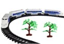 Kolejka Pociąg Pendolino Tory na Baterie z Dźwiękiem i Światłem Kolejka Pociąg Pendolino Tory na Baterie z Dźwiękiem i Światłem