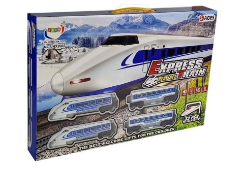 Kolejka Pociąg Pendolino Tory na Baterie z Dźwiękiem i Światłem Kolejka Pociąg Pendolino Tory na Baterie z Dźwiękiem i Światłem
