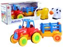 Traktor Przyczepa Zwierzątka Gra Świeci Odgłosy Traktor Przyczepa Zwierzątka Gra Świeci Odgłosy