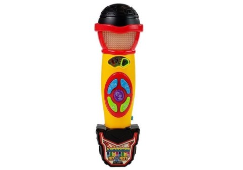 Mikrofon Żółto- Czarny Karaoke Nagrywający Piosenki Mikrofon Żółto- Czarny Karaoke Nagrywający Piosenki