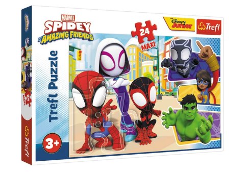 Puzzle 24el.Maxi Spidey i Przyjaciele Trefl 14348 Puzzle 24el.Maxi Spidey i Przyjaciele Trefl 14348
