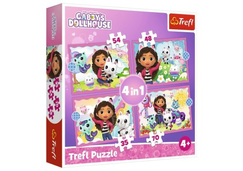 Puzzle 4w1 Przygody Gabi Trefl 34620 Puzzle 4w1 Przygody Gabi Trefl 34620