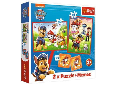 Puzzle + Memos 2w1 Psi Patrol Psia Ekipa W Akcji Trefl 93337 Puzzle + Memos 2w1 Psi Patrol Psia Ekipa W Akcji Trefl 93337
