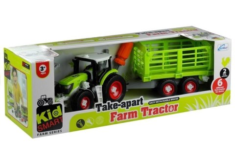 Rozkręcany Traktor z Otwierana Przyczepą 43 cm Rozkręcany Traktor z Otwierana Przyczepą 43 cm
