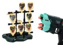 Zestaw Pistolet Z Tarczą Strzałki Piankowe Dinozaury Zielony Zestaw Pistolet Z Tarczą Strzałki Piankowe Dinozaury Zielony