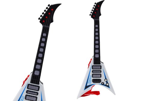 Gitara Elektryczna Dla Dzieci Światła Melodie Biała Gitara Elektryczna Dla Dzieci Światła Melodie Biała