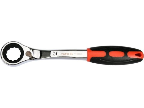 KLUCZ OCZKOWY ODGIĘTY Z GRZECHOTKĄ 24MM KLUCZ OCZKOWY ODGIĘTY Z GRZECHOTKĄ 24MM