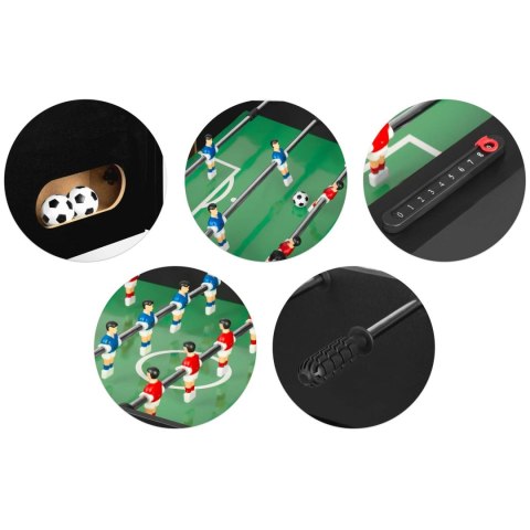 Stół do gry w piłkarzyki Neosport 121 x 61 x 80 cm NS-803 czarny Stół do gry w piłkarzyki Neosport 121 x 61 x 80 cm NS-803 czarny
