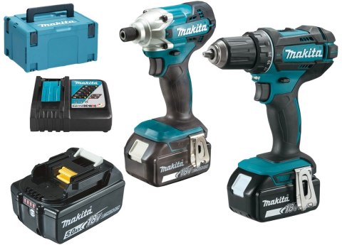 ZESTAW COMBO LI-LON 18V DTD156+DDF482 3*5.0AH MAKPAC ZESTAW COMBO LI-LON 18V DTD156+DDF482 3*5.0AH MAKPAC