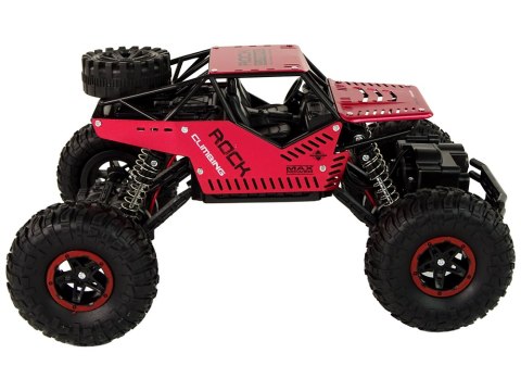 Auto RC Zdalnie Sterowane 1:16 Czarne Czerwone Auto RC Zdalnie Sterowane 1:16 Czarne Czerwone