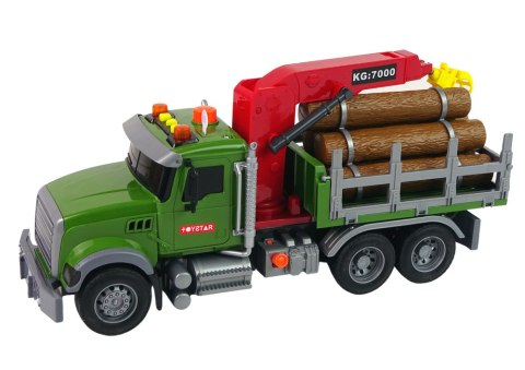 Ciężarówka Auto Dźwig Transport Bale Drewna Dźwięk Ciężarówka Auto Dźwig Transport Bale Drewna Dźwięk