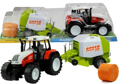 Duży Traktor z Maszyną 3 Modele Ruchome Elementy 65 cm Duży Traktor z Maszyną 3 Modele Ruchome Elementy 65 cm