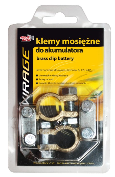 KLEMY MOSIĘŻNE DO AKUMULATORA 2 SZT(+/-) KLEMY MOSIĘŻNE DO AKUMULATORA 2 SZT(+/-)