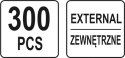 ZESTAW PIERŚCIENI SEGERA ZEWNĘTRZNYCH 300SZT ZESTAW PIERŚCIENI SEGERA ZEWNĘTRZNYCH 300SZT