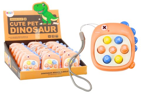 Gra Zręcznościowa Whack A Mole Literki Dinozaur Pomarańczowa Gra Zręcznościowa Whack A Mole Literki Dinozaur Pomarańczowa