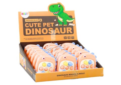 Gra Zręcznościowa Whack A Mole Literki Dinozaur Pomarańczowa Gra Zręcznościowa Whack A Mole Literki Dinozaur Pomarańczowa