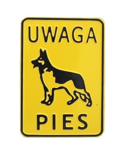 TABLICA 15*20CM UWAGA PIES TABLICA 15*20CM UWAGA PIES