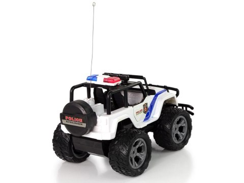 Auto R/C Policja Jeep Policyjny 1:14 Zdalnie Sterowane Efekty Świetlne Auto R/C Policja Jeep Policyjny 1:14 Zdalnie Sterowane Efekty Świetlne